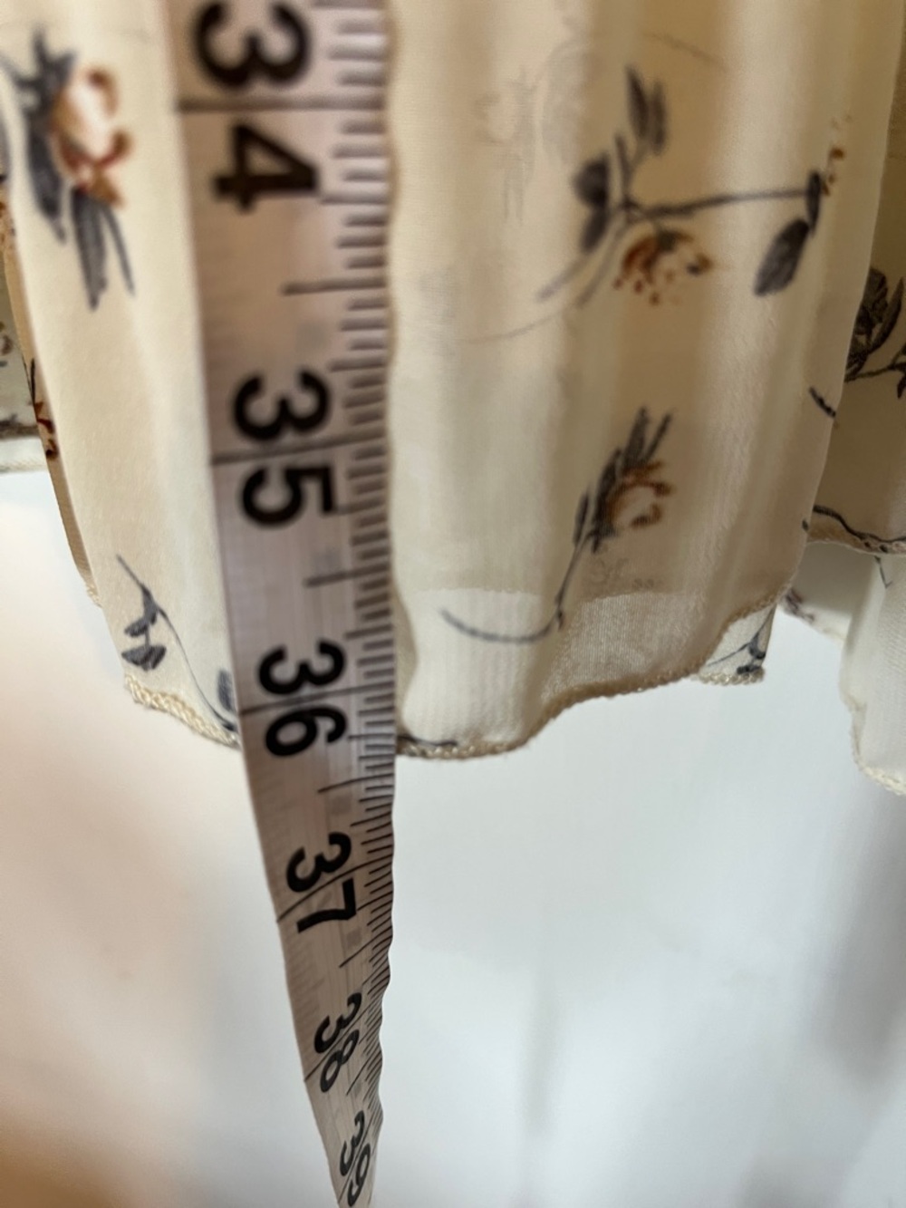 Women’s Floral Cream Maxi Skirt - Picture 9 of 13